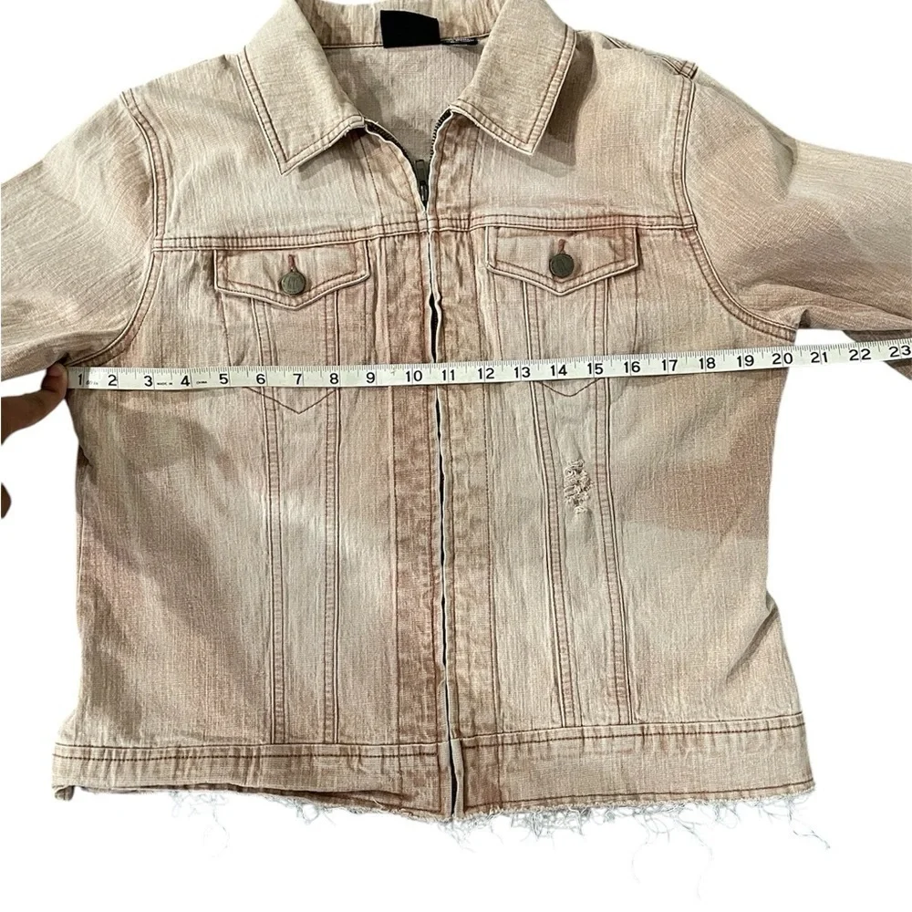 Women NY Jeans Brown Jacket Size Medium - Picture 4 of 11